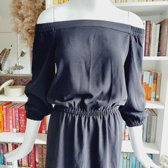 Ann Taylor Factory Off Shoulder Midi Dress - Picture 2 of 8